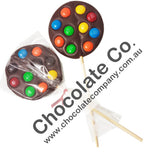 Giant Chocolate M&Ms Lollipops