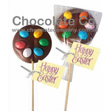 Easter Chocolate Lollipop - with M&Ms Crispy Eggs