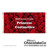 Red Roses - Personalised Chocolate Bars