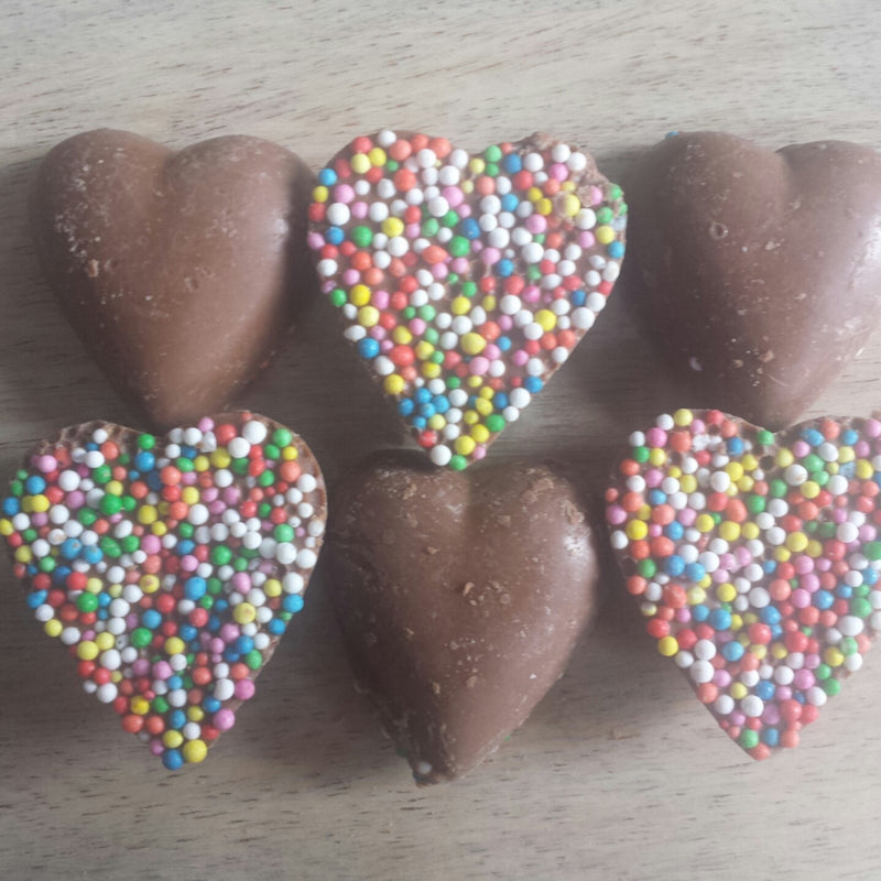 Milk Chocolate Freckle Hearts
