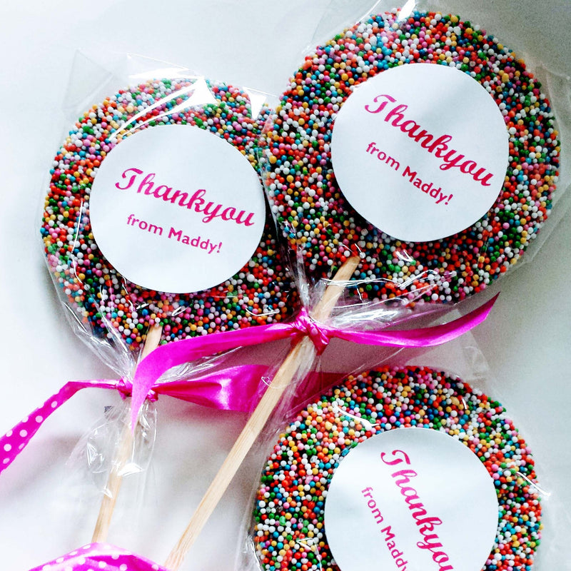 Personalised Giant Freckle Lollipops