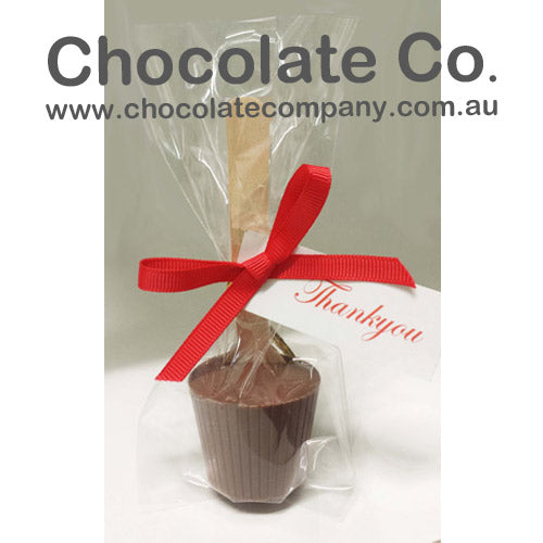 Personalised Hot Chocolate Spoons - Gift Including ribbon and tag