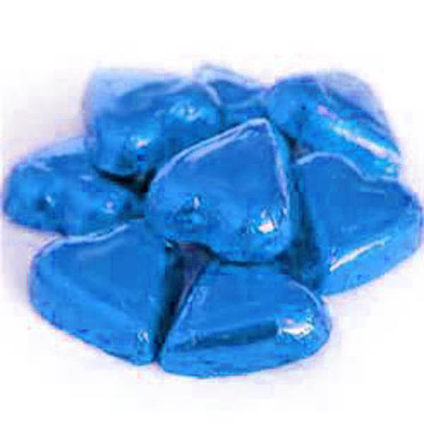chocolate hearts blue