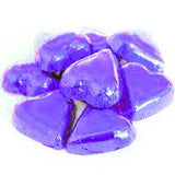 chocolate hearts purple