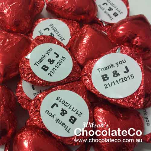 Personalised Chocolate Hearts