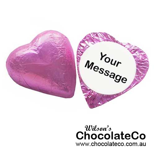 Personalised Chocolate Hearts