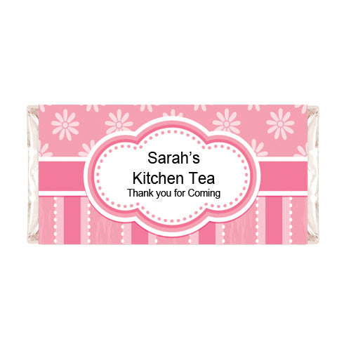 Stripes & Flowers - Personalised Chocolate Bars