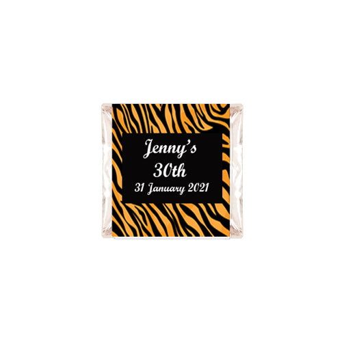 Tiger Print - Personalised Chocolate Bars